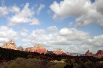 Big open skies of the Arizona landscape, not far south of Sedona, USA.