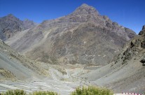 Crossing the Andes from Argentina into Chile…
