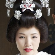 Japanese bride on her wedding day…