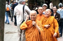 Monks in Hanoi, North Vietnam
